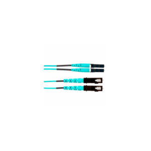 Jumper de Fibra Optica Multimodo 50/125 OM4, LC-SC Duplex, LSZH, Color Aqua, 6 Metros (19.69 Pies)
