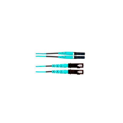 Jumper de Fibra Optica Multimodo 50/125 OM4, LC-SC Duplex, LSZH, Color Aqua, 6 Metros (19.69 Pies) - imagen 2