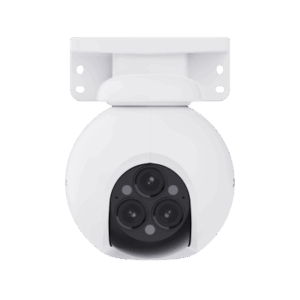 Cámara PT / Wi-Fi / Triple Lente / Panorámica 360° / Resolución 2k+ / Visión Nocturna a color / IA Detección de Humanos y Vehiculos / Alarma con Sirena y Luz / IP67