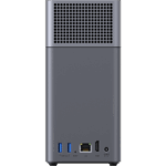 NASync DH2300 — UGREEN: 2x (2.5″/3.5″) | RK3576 4c@2.2GHz – 4GB | 1x 1GbE + HDMI 4K miniatura 4