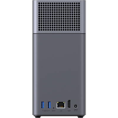 NASync DH2300 — UGREEN: 2x (2.5″/3.5″) | RK3576 4c@2.2GHz – 4GB | 1x 1GbE + HDMI 4K - imagen 4