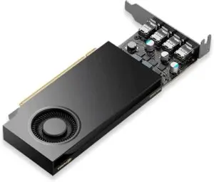 NVIDIA RTX A1000 | 8GB GDDR6 ECC — Tarjeta de Video PNY: PCIe 4.0 x16 | 4x mini DisplayPort | LP Dual-slot | CAD