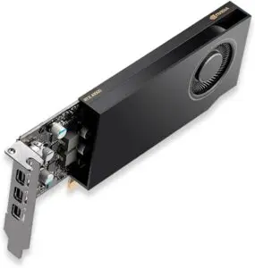 NVIDIA RTX A1000 | 8GB GDDR6 ECC — Tarjeta de Video PNY: PCIe 4.0 x16 | 4x mini DisplayPort | LP Dual-slot | CAD