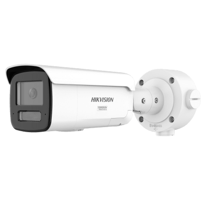 [ PROTECCIÓN ACTIVA ] Bala IP 4 Megapixel / Lente 4 mm / 60 mts IR / Exterior IP67 / Micrófono y Bocina Integrado (Audio de Dos Vías) / DARKFIGHTER / PoE+ / Luz Estroboscopica / ONVIF / Micro SD / 4 Analíticos - imagen 1