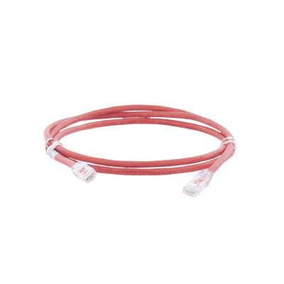 Cable de Parcheo UTP Categoría 6, con Plug Modular en Cada Extremo – 2 Metros (6.56 Pies) – Rojo - imagen 1