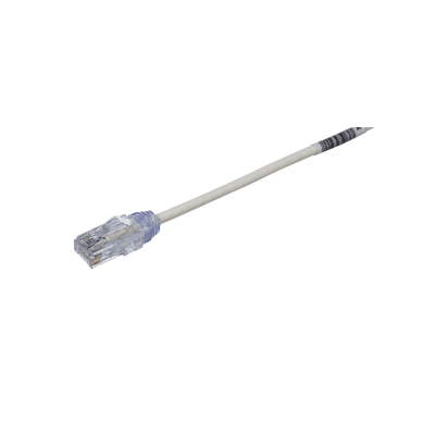 Cable de Parcheo TX6, UTP Cat6, Diámetro Reducido (28AWG), Color Blanco Mate, 4.57 Metros (15 Pies) - imagen 1