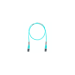 Jumper de Fibra Optica Multimodo 50/125 OM4, LC-LC Duplex, OFNR (Riser), Color Aqua, 2.44 Metros (8 Pies) miniatura 1