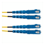 Jumper de Fibra Optica Monomodo 9/125 OS2, SC-SC Duplex, OFNR (Riser), Color Amarillo, 3 Metros (9.84 Pies) miniatura 1