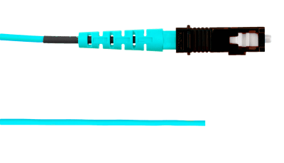 Pigtail de Fibra Óptica SC Simplex, Multimodo OM3 50/125, 900um, Color Aqua, 2 Metros (6.56 Pies) - imagen 1