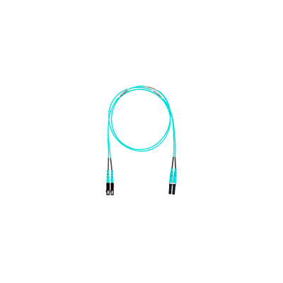 Jumper de Fibra Optica Multimodo 50/125 OM4, LC-SC Duplex, OFNR (Riser), Color Aqua, 5 Metros (16.40 Pies) - imagen 1