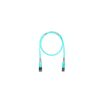 Jumper de Fibra Optica Multimodo 50/125 OM4, LC-SC Duplex, LSZH, Color Aqua, 6 Metros (19.69 Pies) miniatura 1
