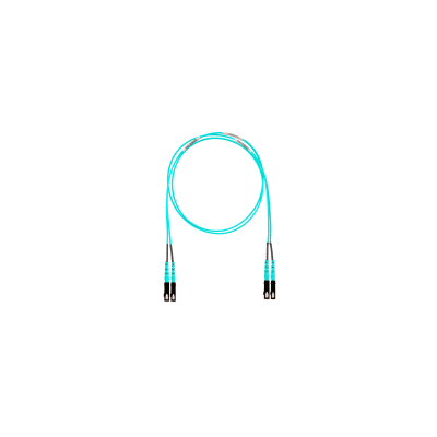 Jumper de Fibra Óptica Multimodo 50/125 OM4, SC-SC Duplex, OFNR (Riser), Color Aqua, 3 Metros (9.84 Pies) - imagen 1
