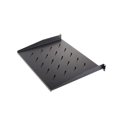 Charola para Soportar Equipos en Rack de 19″ / Profundidad de 35 CM / Color Negro / 1 U Rack - imagen 1