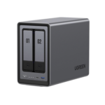 NASync DXP2800 | SO UGOS Pro | Intel N100 12th Gen Intel® 4 Core™ | 2 Bahías SATA hasta 48TB | 2-Bahias (M.2 NVMe) hasta 16TB | 8GB DDR5 (Exp. a 16GB) | Ethernet 2.5G | HDMI 4K | 2* USB2.0 | 1*USB 3.2Gen | 1* USB 3.2Gen2 | 1*USB-C 3.2Ge miniatura 1