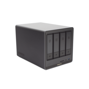 NAS UGREEN NASync DXP4800 Plus / Procesador Intel Pentium Gold 8505 5 Núcleos / 4 Bahías SATA + 2 M.2 NVMe PCIe 4.0 / 8GB DDR5 Expandible a 64GB / 10GbE + 2.5GbE / USB 3.2 Gen 2 Tipo C / HDMI 4K / Sistema Almacenamiento Conectado Red