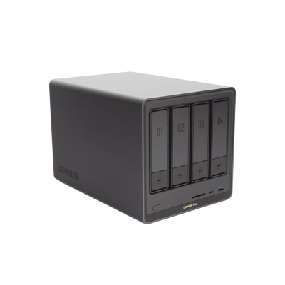 NAS UGREEN NASync DXP4800 Plus / Procesador Intel Pentium Gold 8505 5 Núcleos / 4 Bahías SATA + 2 M.2 NVMe PCIe 4.0 / 8GB DDR5 Expandible a 64GB / 10GbE + 2.5GbE / USB 3.2 Gen 2 Tipo C / HDMI 4K / Sistema Almacenamiento Conectado Red - imagen 4
