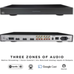 VSSL 3 zonas, 6x50W, con Chromecast, Alexa Cast, Airplay, Spotify Conn en cada zona – funciona con GoogleAsst miniatura 6