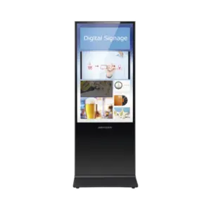 Pantalla de 55" 4K para Publicidad Digital / Base para Piso (Totem) / Puertos USB / Entrada de Video HDMI y VGA /  WiFi / Altavoz Integrada