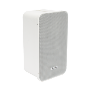 Altavoz Tipo Columna | 20 Watts | 100 V | Rejilla de Metal | Color Blanco | Montaje en L | Exterior IP66
