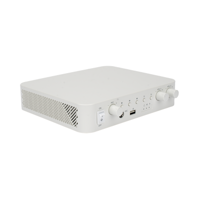 Amplificador | Bluetooth | 2 Canales con Control de volumen Independiente | 30 W por Canal | Salida 4-8 Ω x 2 | 100V COM x 2 | Una Zona | Música Ambiental - imagen 1