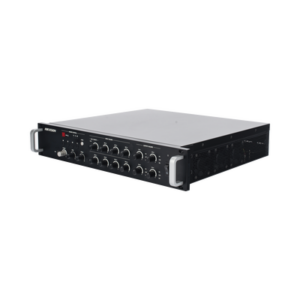 Amplificador de Red |  4 Zonas de 250W | 100V/70v | Calendarización de eventos | Biblioteca de Materiales de Audio | Entrada de Alarma | Hik-Connect /Hikcentral profesional