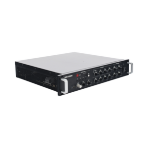 Amplificador de Red |  4 Zonas de 250W | 100V/70v | Calendarización de eventos | Biblioteca de Materiales de Audio | Entrada de Alarma | Hik-Connect /Hikcentral profesional