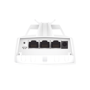 KIT de Enalce Inalámbrico Omada para Exterior / Frecuencia de 5GHz / Emparejamiento Automático / 3 puertos Gigabit / PoE Pasivo 24 Vcc o 802.3 PoEaf / Antena Direccional de 7 dBi MIMO 2x2 / Adminsitración Remota Mediante Omada
