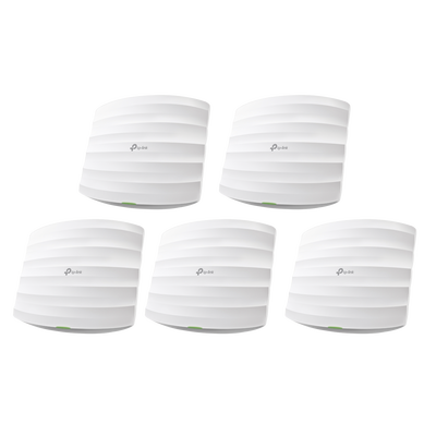 Kit de 5 Puntos de Accesso Omada doble banda 802.11ac, MU-MIMO, PoE af y PoE Pasivo, soporta hasta 100 clientes, hasta 1350 Mbps. - imagen 1