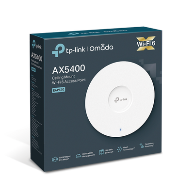 Punto de Acceso Omada / Wi-Fi 6 AX5400 MU-MIMO 4×4 / Mesh Omada / Alta Densidad de Usuarios / Configuración por Controlador o Stand-Alone / Para Montaje en Techo/pared / Alimentación PoE+ - imagen 5
