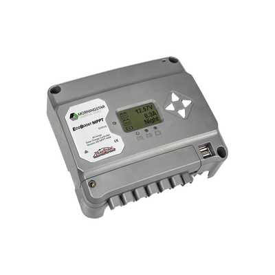 Controlador de Carga Solar MPPT EcoBoost 40 A / Pantalla LCD / 12V y 24V / 2 Puertos USB 3A / Control de Iluminación - imagen 1