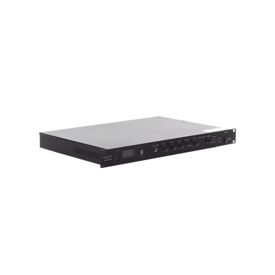 Amplificador de Audio | 1 canal | 350 W | Sistema 100V y Baja Impedancia | 4 Entradas de Micrófono Balanceadas | Bluetooth | USB | SD | FM | Montaje en Rack - imagen 5