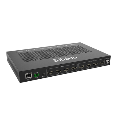 Matriz HDMI 4×4 | Video Wall | Seamless Switch | 10 Modos de Visualización |  4K@60Hz 4:4:4 | HDMI 2.0b y HDCP 2.2 | Control vía Web, IR, RS-232 y TCP/IP - imagen 2