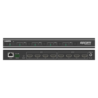 Matriz HDMI 4×4 | Video Wall | Seamless Switch | 10 Modos de Visualización |  4K@60Hz 4:4:4 | HDMI 2.0b y HDCP 2.2 | Control vía Web, IR, RS-232 y TCP/IP - imagen 4