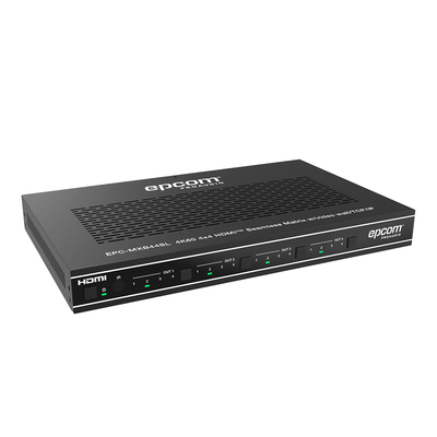 Matriz HDMI 4×4 | Video Wall | Seamless Switch | 10 Modos de Visualización |  4K@60Hz 4:4:4 | HDMI 2.0b y HDCP 2.2 | Control vía Web, IR, RS-232 y TCP/IP - imagen 1