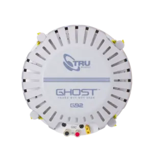 Ghost series, altavoz de 3 vías de plafón 9in, diseño trugrip sin herramientas, woofer de polipropileno blanco, 150w 8ohms