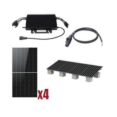 Kit Solar Interconexion  / 2kW  220Vca / Microinversores HOYMILES / Montaje Incluido - imagen 1