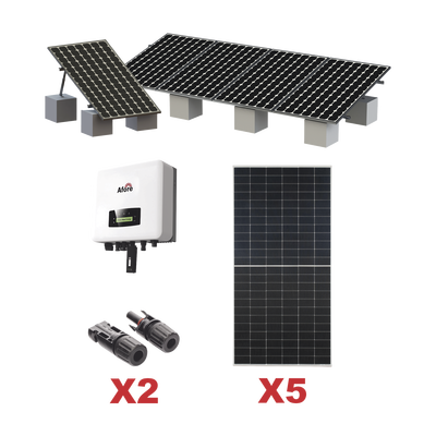 Kit Solar Interconexion  / 3kW  220Vca / Inversor AFORE / Montaje Incluido - imagen 1