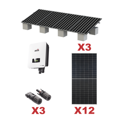 Kit Solar Interconexion / 7kW 220Vca / Inversor AFORE / Montaje Incluido - imagen 1