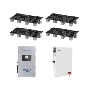 Kit Hibrido con Interconexión a la Red Eléctrica de CFE de 8 kW con Salida de 220 Vca y respaldo de 10 kWh en batería de LiFePO4