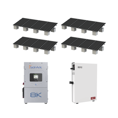 Kit Hibrido con Interconexión a la Red Eléctrica de CFE de 8 kW con Salida de 220 Vca y respaldo de 10 kWh en batería de LiFePO4 - imagen 1