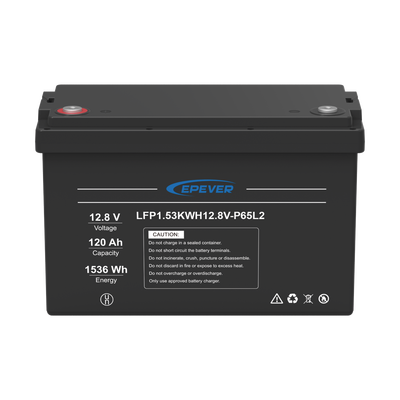 Batería de Litio LiFePO4 Ciclo Profundo 12.8Vcc, 120 Ah, 1.53Kwh, para Exterior, Libre de Mantenimiento - imagen 2