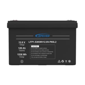 Batería de Litio LiFePO4 Ciclo Profundo 12.8Vcc, 120 Ah, 1.53Kwh, para Exterior, Libre de Mantenimiento
