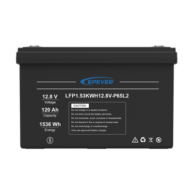 Batería de Litio LiFePO4 Ciclo Profundo 12.8Vcc, 120 Ah, 1.53Kwh, para Exterior, Libre de Mantenimiento - imagen 5