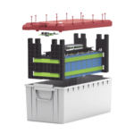 Batería LiFePO4, 2.56 kWh, 25.6V, 100AH / Con BMS Integrado / Vida Útil de más de 3500 Ciclos / Conector RS485 y CAN miniatura 2