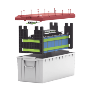 Batería LiFePO4, 2.56 kWh, 25.6V, 100AH / Con BMS Integrado / Vida Útil de más de 3500 Ciclos / Conector RS485 y CAN
