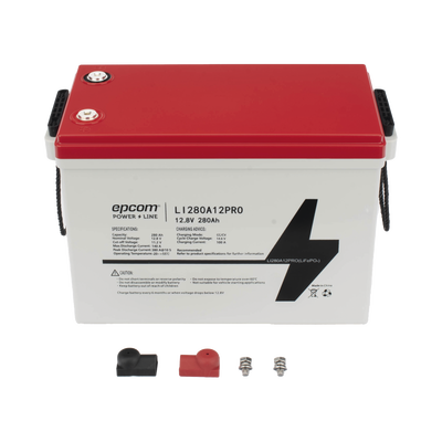 Batería de Litio Ciclo Profundo / 12.8 Vcc 280Ah (3.58 kWh) / LiFePO4 / 6000 Ciclos / Descarga 140A / Carga Rápida 100A / Solar y Marina / BMS con Corte a 11.2V - imagen 4