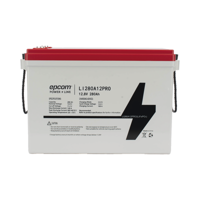 Batería de Litio Ciclo Profundo / 12.8 Vcc 280Ah (3.58 kWh) / LiFePO4 / 6000 Ciclos / Descarga 140A / Carga Rápida 100A / Solar y Marina / BMS con Corte a 11.2V - imagen 1