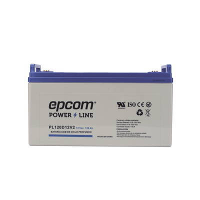 Batería de respaldo 12 120 Ah AGM | Certificada UL94-HB Retardo a la flama básica | Ciclo profundo | Para uso en aplicaciones fotovoltaicas y de emergencia | Terminales T4 - imagen 2
