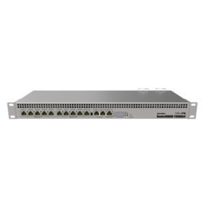 RB1100AHx4 Dude Edition, 13 Puertos Gigabit, Almacenamiento M.2 60GB para Base de Datos Dude