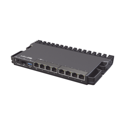 (RB5009UG+S+IN) RouterBoard, CPU 4 Núcleos, 8 Puertos Gigabit, 1 SFP+, Solo RouterOS v7 - imagen 1